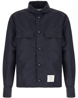 Thom Browne Clothing Jackets - Blue