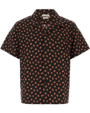 JW Anderson Jw Anderson Printed Poplin Shirt - Black