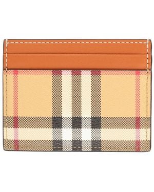 Burberry Portacarte "Check" - Brown
