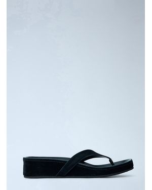 Phoebe Philo Round Flip Flop - Black