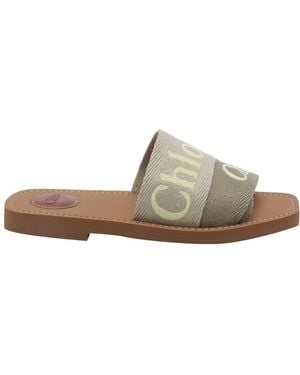 Chloé Woody Sandals - Natural