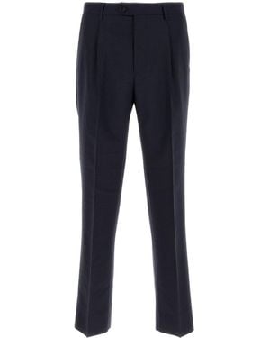 Etro Pants Single Pleat - Blue