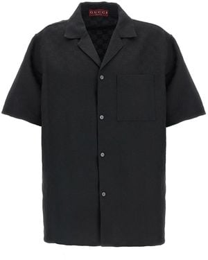 Gucci Regular Jacquard Shirt - Black