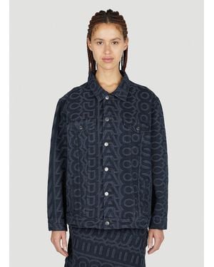Marc Jacobs Monogram Denim Jacket - Blue