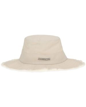 Jacquemus Fringed Hat - White
