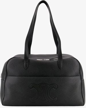 Celine Leather Travel Bag - Black
