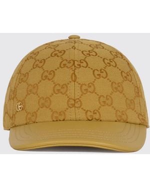 Gucci Gg Monogram Jacquard Baseball Cap With Embroidered Logo - Natural