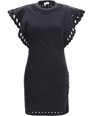 Isabel Marant Marant Etoile Orlane Cotton And Broderie Orlane Dress - Black
