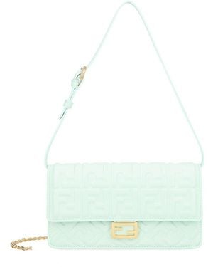 Fendi Baguette Chain Wallet - Blue