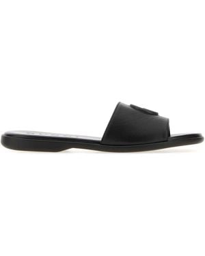 Gucci Leather Slippers - Black