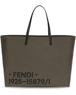 Fendi Roll Large Shopping Bag - Green