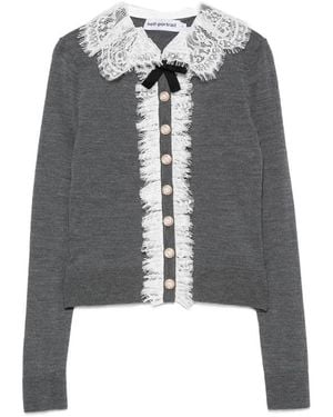 Self-Portrait Sweater - Gray