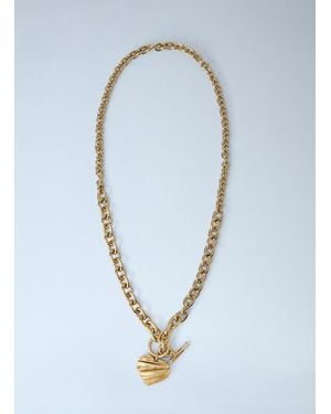 Chloé Chloé Pleated Heart Necklace - Blue