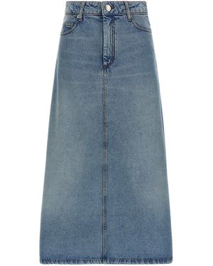 Ami Paris Trapeze Skirt - Blue