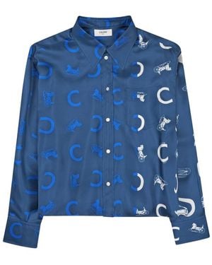 Celine Camicia Corta - Blue