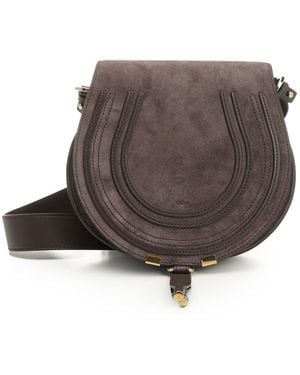 Chloé "Saddle Marcie" Bag - Brown