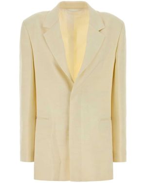 Carven Ja409-Tailored Jacket - Natural