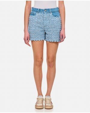 Stella McCartney Boucle Denim Short - Blue