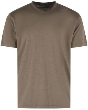 Tom Ford Lyocell And Cotton T-Shirt - Gray