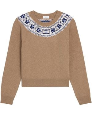 Celine Cashmere High Neck Sweater - Natural