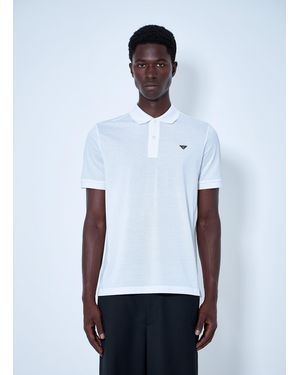 Prada Logo Polo Shirt - White
