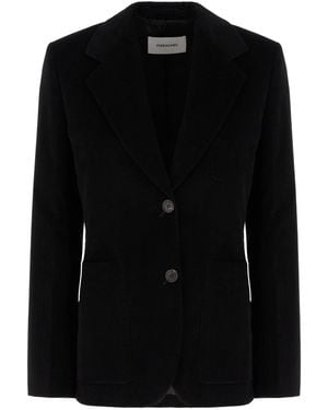 Ferragamo Clothing Blazers & Gilets - Black