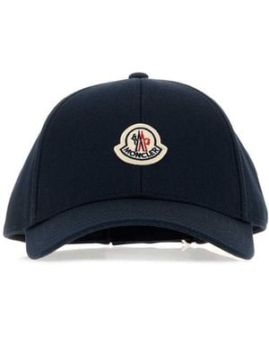 Moncler Midnight Cotton Baseball Cap - Blue