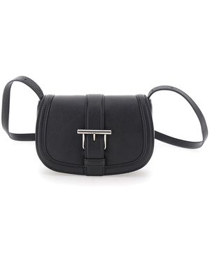 McQueen 'Satchel Mini' Crossbody Bag With T-Buckle And Embossed Logo - Multicolor