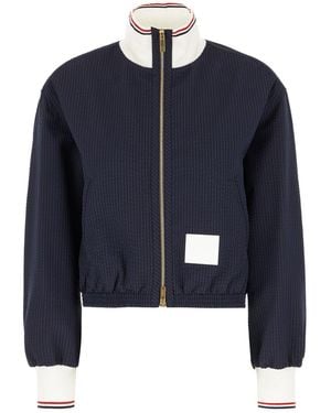 Thom Browne Clothing Jackets - Blue