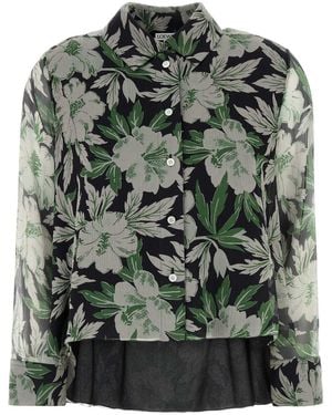 Loewe Printed Silk Shirt - Green
