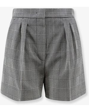 Max Mara Mxmagoraio Virgin Wool Shorts - Gray