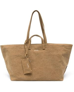 A.P.C. Le Drummer Toile Tote Bag - Natural