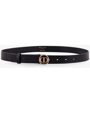 Dior 30 Montaigne Leather Belt - White