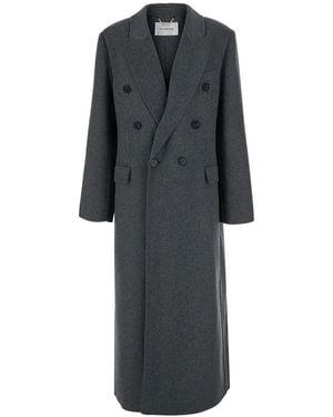 Victoria Beckham Double Faced Overcoat - Black