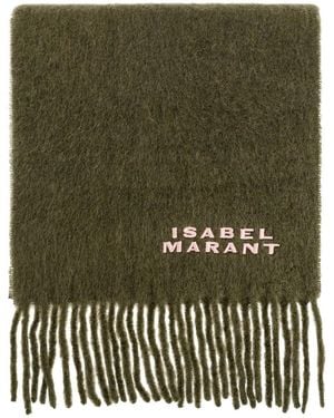 Isabel Marant Firny Wool Scarf - Green
