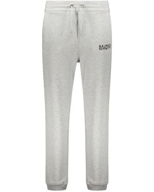 Balmain Logo Jogging Pants - Gray