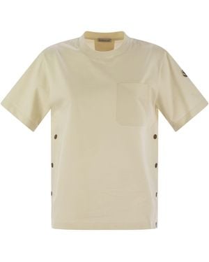 Moncler Cotton T-Shirt With Pocket - White