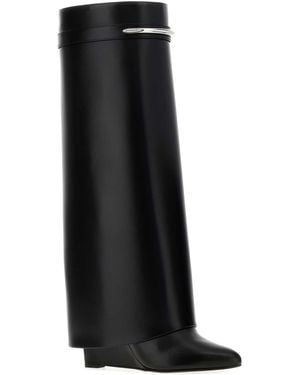 Givenchy Leather Shark Boots - Black