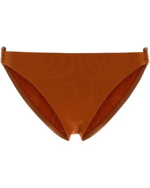 Eres Stretch Nylon Clutch Bikini Bottom - Brown