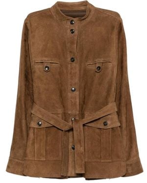 Yves Salomon Outerwears Brown
