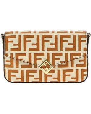 Fendi Ff Diamonds Wallet - Metallic
