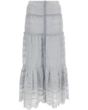 Isabel Marant Marant Etoile 'Paoline' Long Skirt - Gray