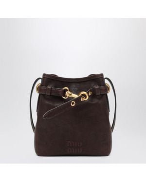 Miu Miu Nappa Leather Pouch - Black