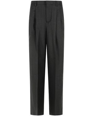 Ami Paris Virgin Wool Pants - Black