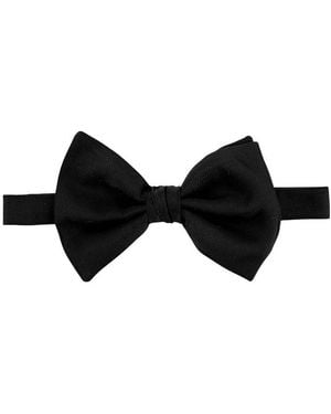 Giorgio Armani Silk Bow Tie - Black