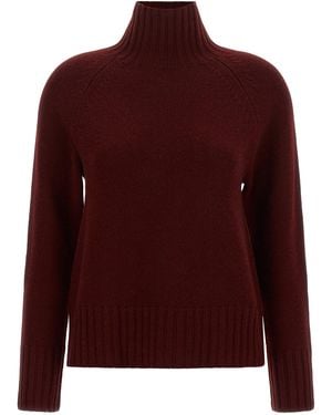 Max Mara Max Mara 'S 'Mantova' High Neck Sweater - Red