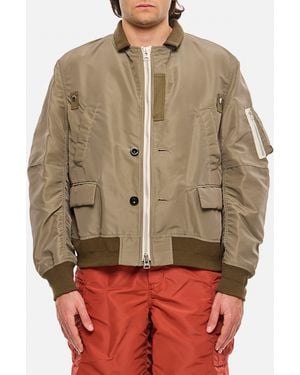 Sacai Nylon Twill Jacket - Green