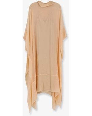 Alberta Ferretti Chiffon Dress - Natural