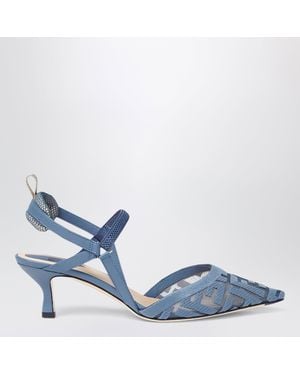Fendi Light Colibr㬠Lite Slingback - Blue