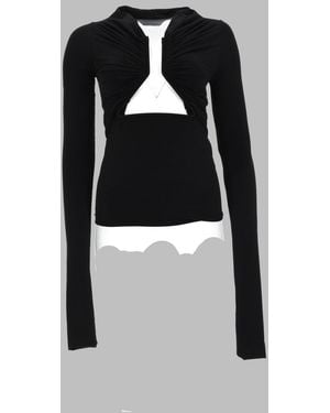 Rick Owens Maglia A Maniche Lunghe "Tower" - Black
